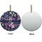 Chinoiserie Ceramic Flat Ornament - Circle Front & Back (APPROVAL)