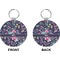 Chinoiserie Circle Keychain (Front + Back)