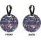 Chinoiserie Circle Luggage Tag (Front + Back)