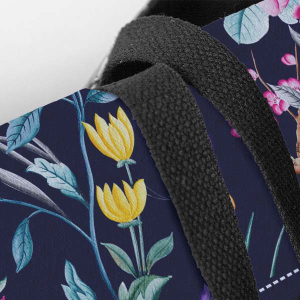 Chinoiserie Closeup of Tote w/Black Handles