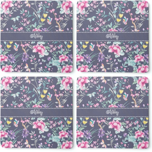 Chinoiserie Coaster Rubber Back - Apvl