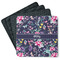 Chinoiserie Square Rubber Backed Coasters - Set of 4 (Personalized)