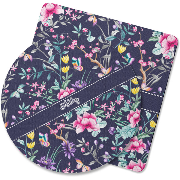 Custom Chinoiserie Rubber Backed Coaster (Personalized)