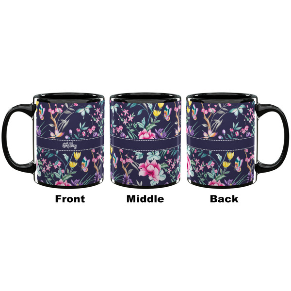 Chinoiserie Coffee Mug - 11 oz - Black APPROVAL
