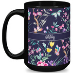 Chinoiserie 15 Oz Coffee Mug - Black (Personalized)