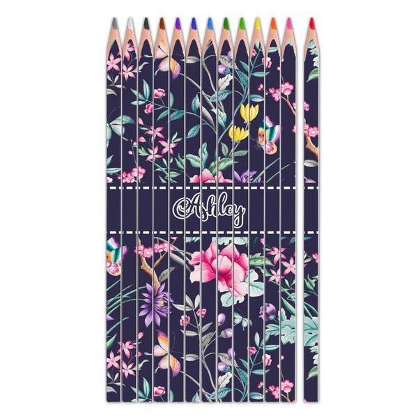 Custom Chinoiserie Colored Pencils (Personalized)