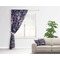 Chinoiserie Curtain With Window and Rod - in Room Matching Pillow
