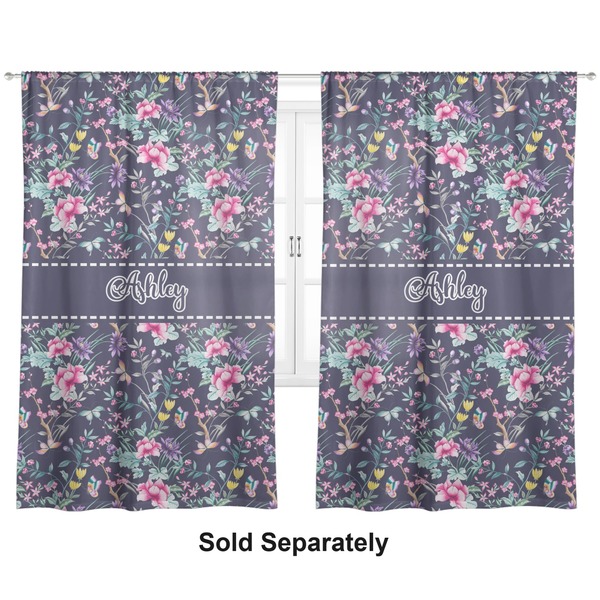 Custom Chinoiserie Curtain Panel - Custom Size (Personalized)