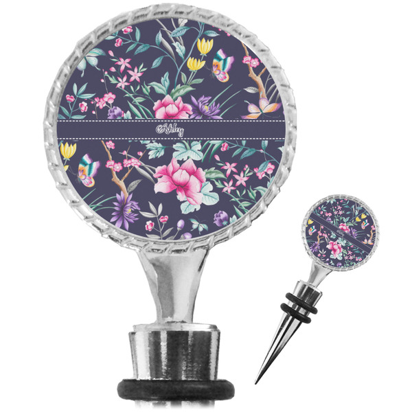 Custom Chinoiserie Wine Bottle Stopper (Personalized)