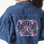 Chinoiserie Twill Iron On Patch - Custom Shape - 3XL (Personalized)