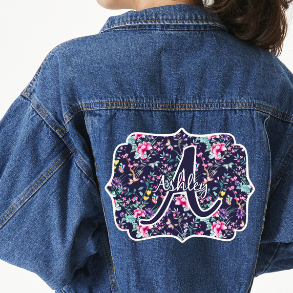 Custom Chinoiserie Twill Iron On Patch - Custom Shape - 3XL (Personalized)