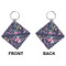 Chinoiserie Diamond Keychain (Front + Back)