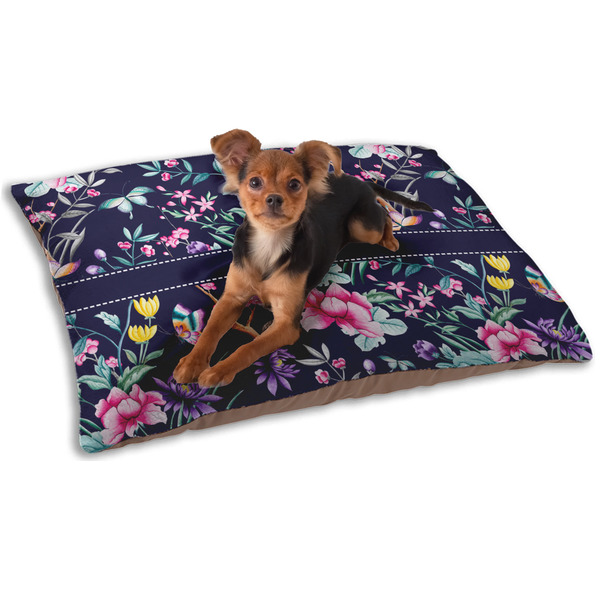 Custom Chinoiserie Dog Bed - Small w/ Name or Text