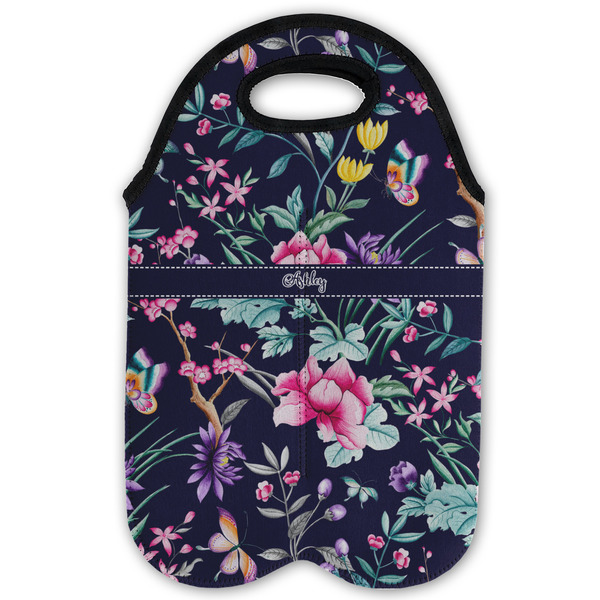 Chinoiserie Double Wine Tote - Flat (new)