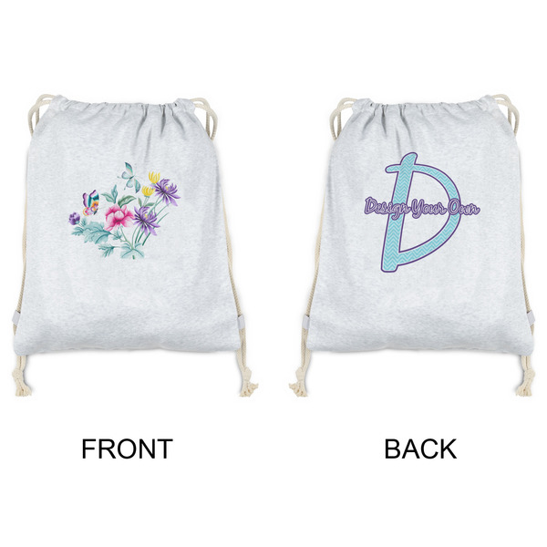 Chinoiserie Drawstring Backpacks - Sweatshirt Fleece - Double Sided - APPROVAL
