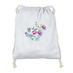 Chinoiserie Drawstring Backpack - Sweatshirt Fleece - Double Sided (Personalized)