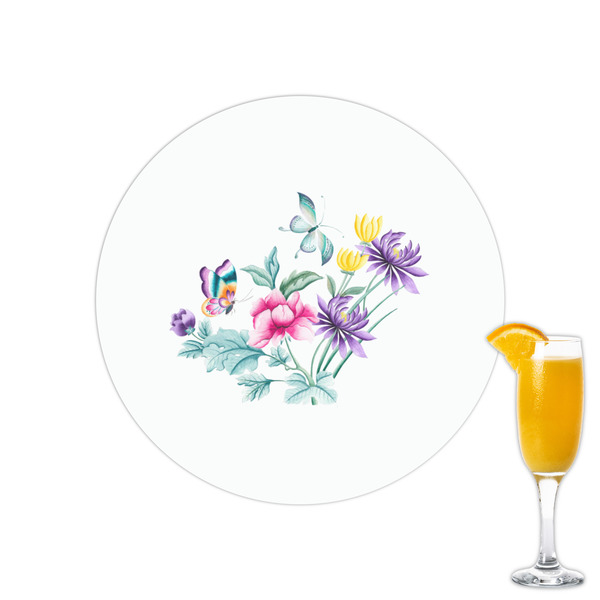 Custom Chinoiserie Printed Drink Topper - 2.15"