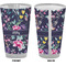 Chinoiserie Pint Glass - Full Color - Front & Back Views