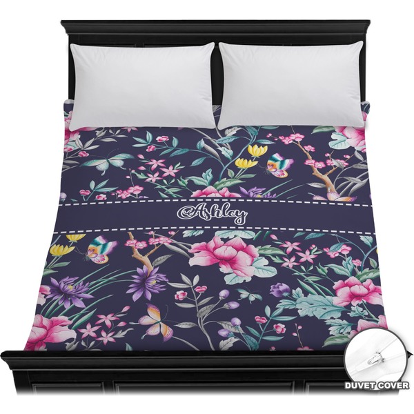 Custom Chinoiserie Duvet Cover - Full / Queen (Personalized)