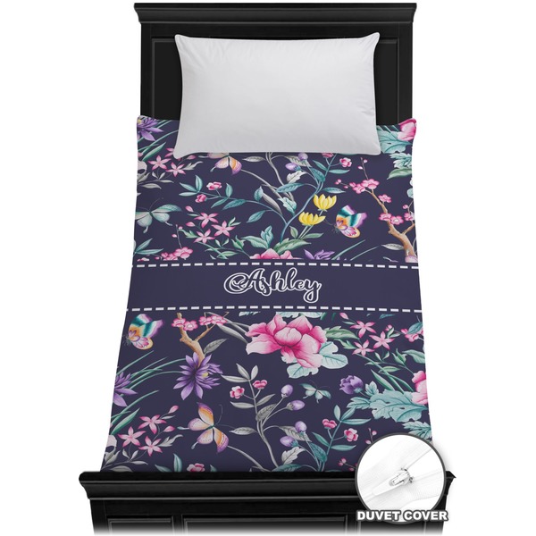 Custom Chinoiserie Duvet Cover - Twin (Personalized)