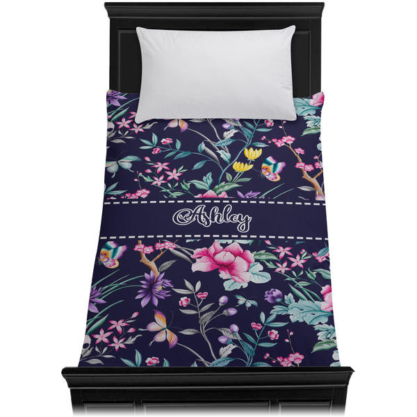 Chinoiserie Duvet Cover - Twin XL - On Bed - No Prop