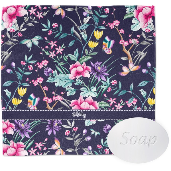 Chinoiserie Wash Cloth with soap
