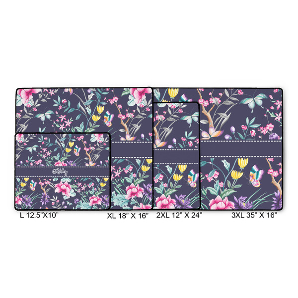 Chinoiserie Gaming Mats - SIZE CHART