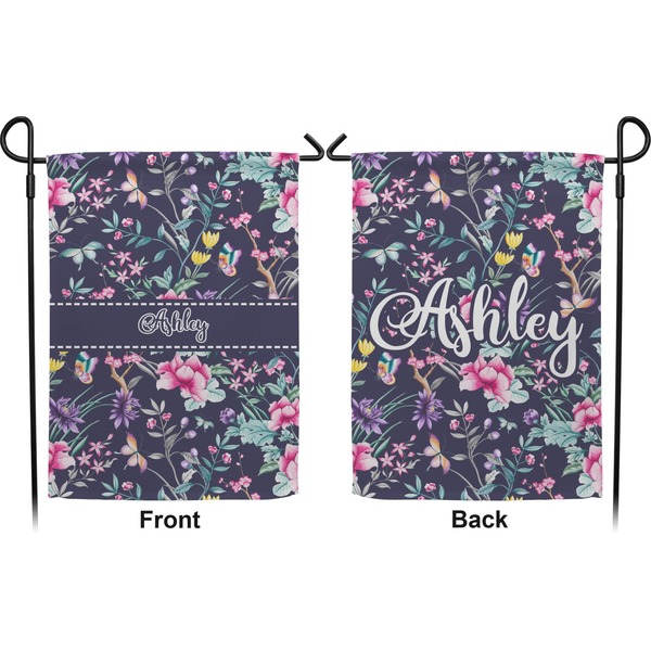 Chinoiserie Garden Flag - Double Sided Front and Back