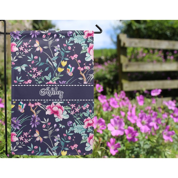 Chinoiserie Garden Flag - Outside In Flowers