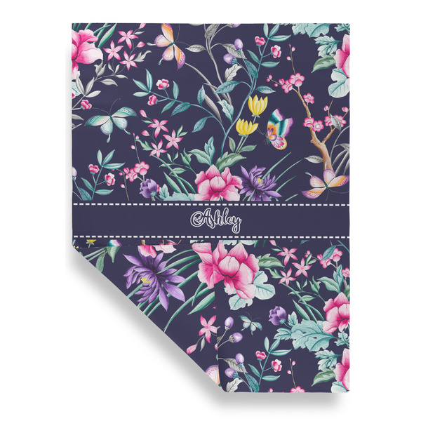 Chinoiserie Garden Flags - Large - Double Sided - FRONT FOLDED