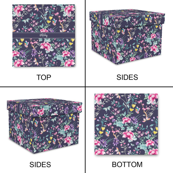 Chinoiserie Gift Boxes with Lid - Canvas Wrapped - Large - Approval