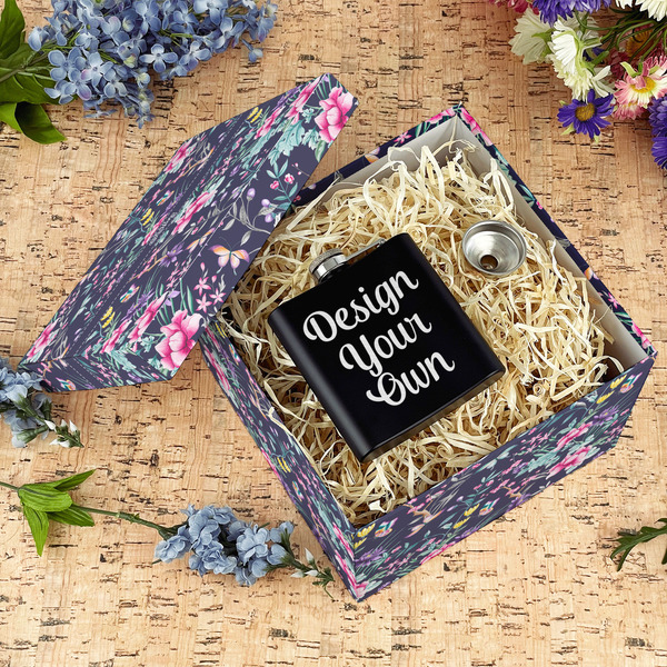 Chinoiserie Gift Boxes with Lid - Canvas Wrapped - Large - In Context