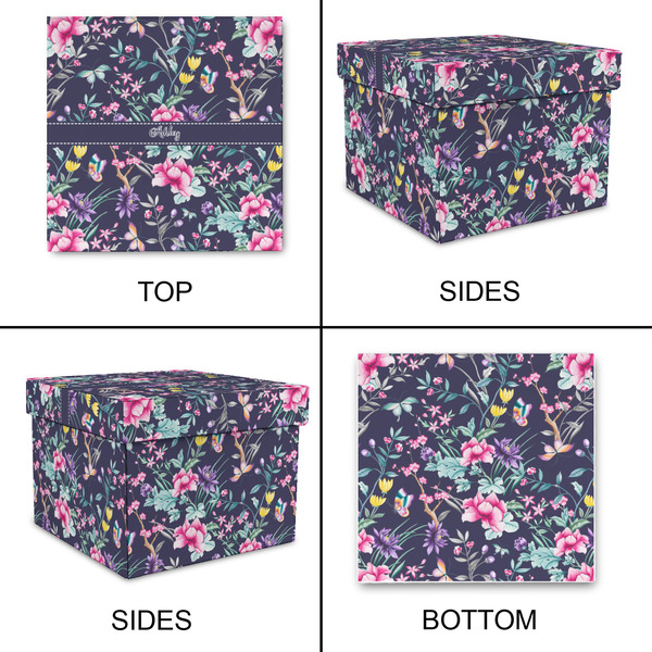 Chinoiserie Gift Boxes with Lid - Canvas Wrapped - Medium - Approval