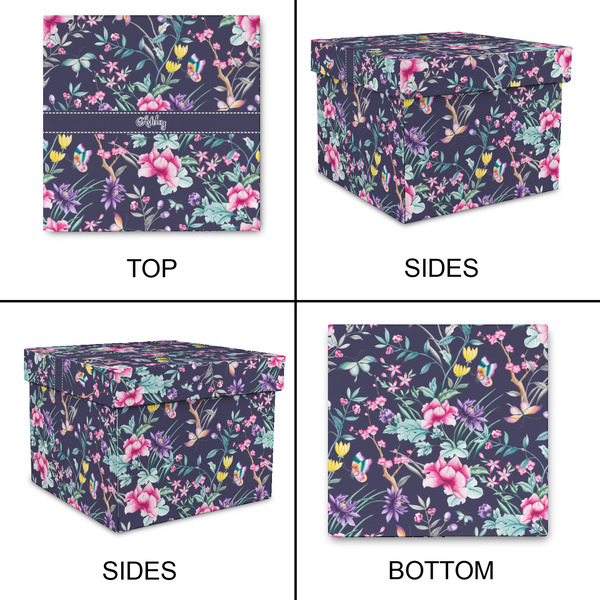 Chinoiserie Gift Boxes with Lid - Canvas Wrapped - Small - Approval