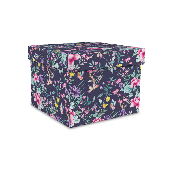 Custom Chinoiserie Gift Box with Lid - Canvas Wrapped - Small (Personalized)