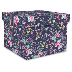 Chinoiserie Gift Box with Lid - Canvas Wrapped - X-Large (Personalized)