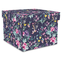 Chinoiserie Gift Box with Lid - Canvas Wrapped - XX-Large (Personalized)