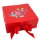 Chinoiserie Gift Boxes with Magnetic Lid - Red - Front