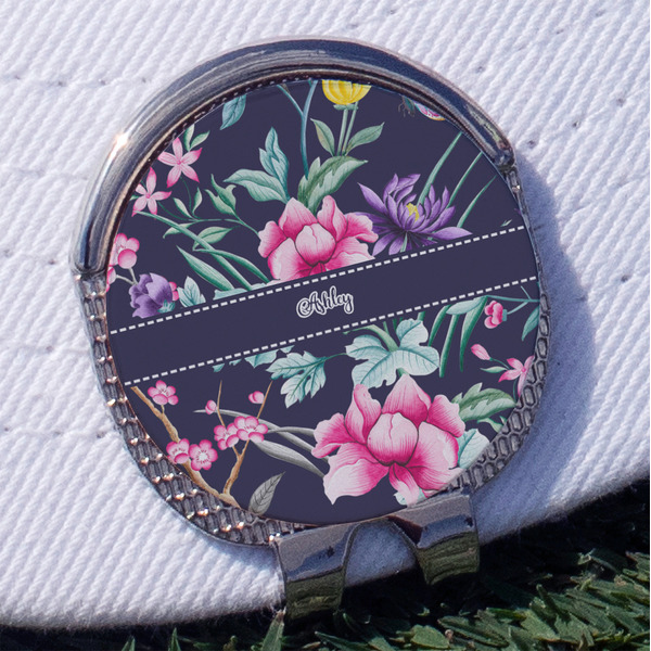 Custom Chinoiserie Golf Ball Marker - Hat Clip