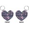 Chinoiserie Heart Keychain (Front + Back)