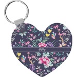 Chinoiserie Heart Plastic Keychain w/ Name or Text