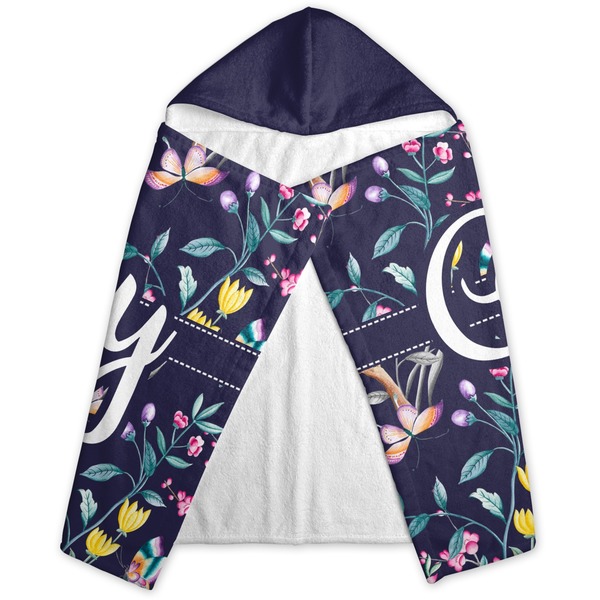 Chinoiserie Hooded Towel - Folded