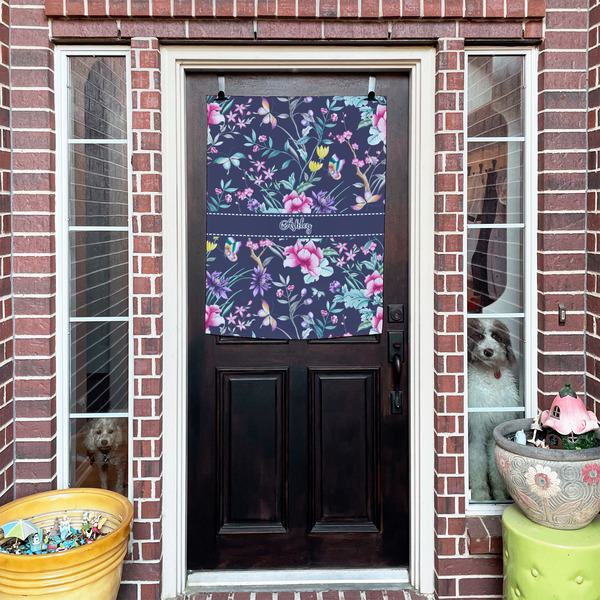 Chinoiserie House Flags - Double Sided - (Over the door) LIFESTYLE