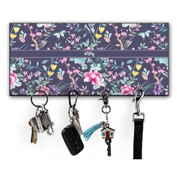Chinoiserie Key Hanger w/ 4 Hooks w/ Name or Text