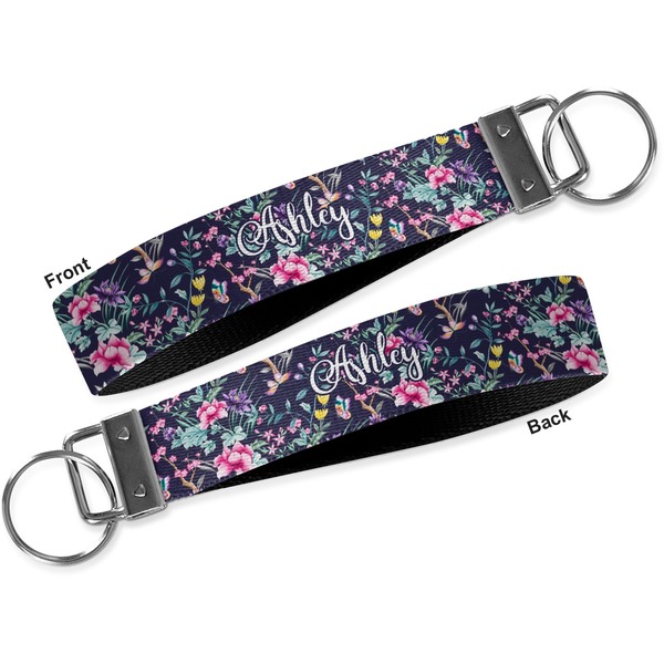 Chinoiserie Key-chain - Metal and Nylon - Front and Back