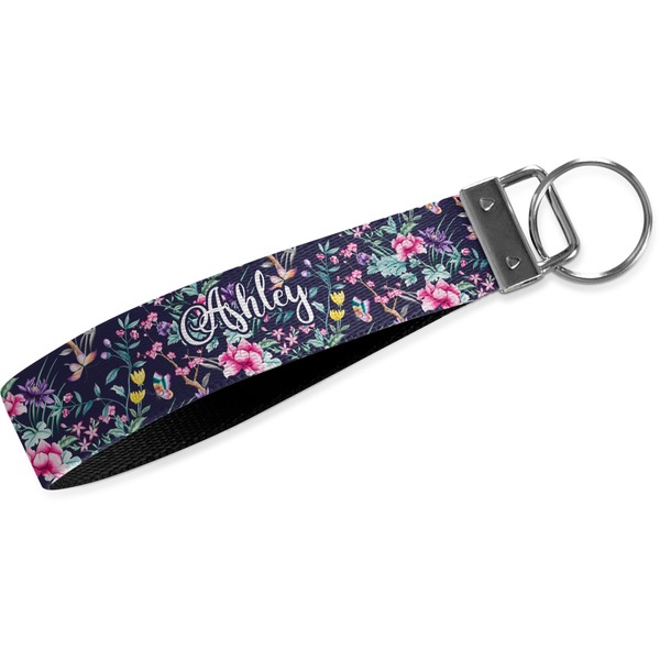 Custom Chinoiserie Webbing Keychain Fob - Small (Personalized)