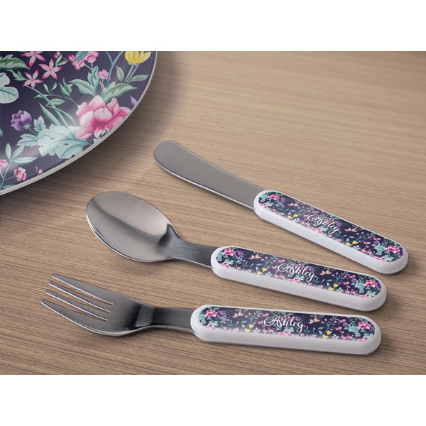 Chinoiserie Kids Flatware w/ Plate