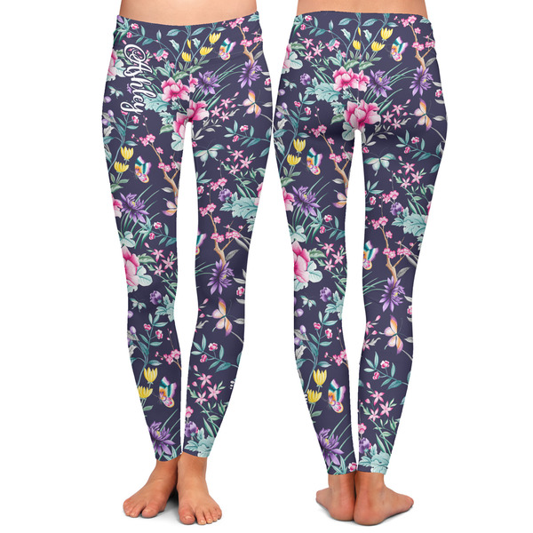 Chinoiserie Ladies Leggings - Front and Back