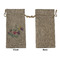 Chinoiserie Large Burlap Gift Bags - Front Approval