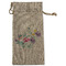 Chinoiserie Large Burlap Gift Bags - Front